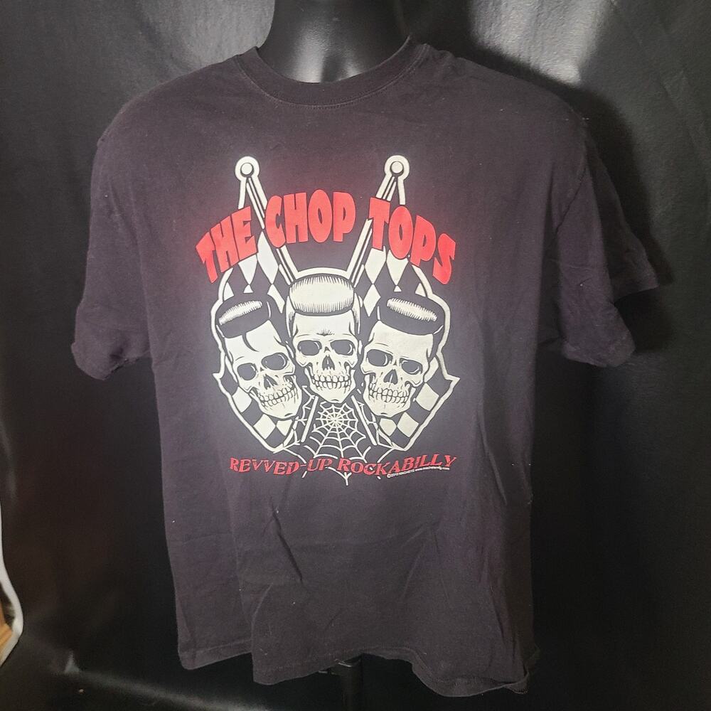 Vintage 90s Hanes black the Chop Tops band t-shirt size large